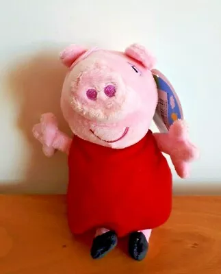 Peppa Pig Red Dress  Plush Soft Stuffed Toy 17cm NEW • $5