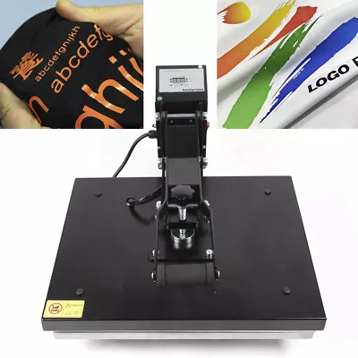 Clamshell Heat Press Machine T-shirt Glass Making Device W/ 16''x20'' Heat Pad • $243.21