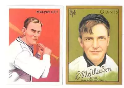 2011 Topps CMG Reprints - NEW YORK GIANTS Team Set Mel Ott & Christy Mat • $4.99