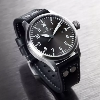 Steinhart Nav B-Uhr 44 Grey Dial Automatic Watch • $365