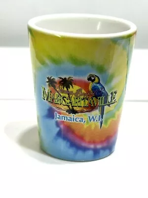 Jimmy Buffetts Margaritaville Tie Die Shot Glass. Jamaica W.I. Ceramic  • $7