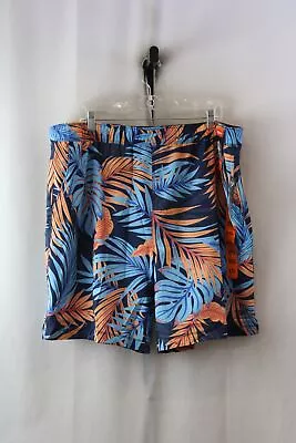 NWT Speedo Men's Blue Tropical Tech Swim Shorts SZ-XXL • $9.99