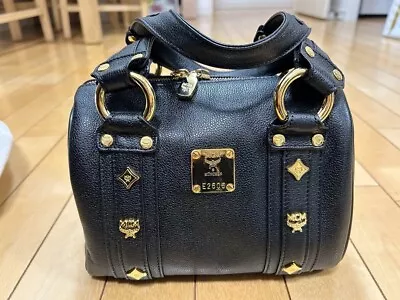 MCM Mini Boston Handbag Black Jp • $189
