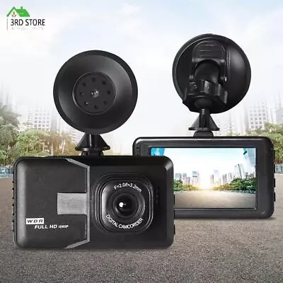 $25.50 • Buy Car Dash Camera Cam 1080P FHD 3 LCD Video DVR Recorder Camera Night Vision Kit