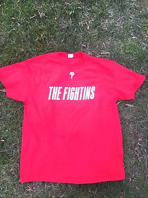 2024 Philadelphia Phillies Opening Day Night Shirt Red Fightins McDonalds SGA • $25