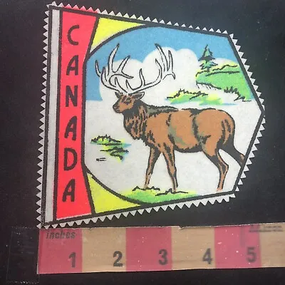 Vtg Over 5” Printed On Felt Canada Wildlife BUCK ELK ANTLER RACK Patch 00TV • $8.93