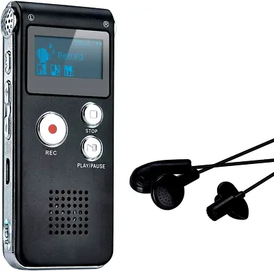 Ghost Hunting Equipment 8GB EVP Digital Voice Recorder MP3 Player-8GB (Black) • £17.39
