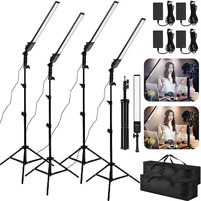 2 Pack Bicolor LED Video Lighting Stick Wand Kit Adjustable Photography Ligh... • $49.77