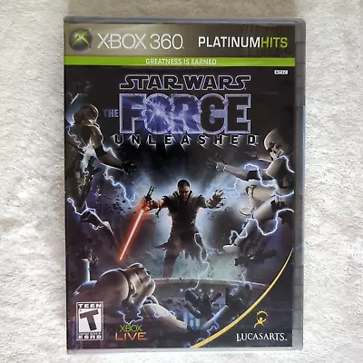 Star Wars The Force Unleashed Microsoft Xbox 360 2008 Platinum Hits NEW SEALED • $25.99