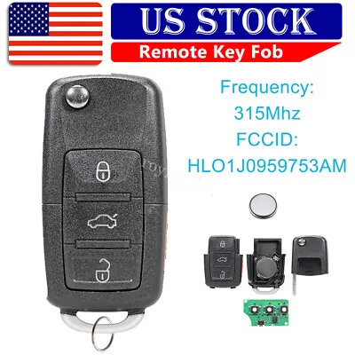 For 2002 2003 2004 2005 Volkswagen VW Beetle Keyless Remote Car Flip Key Fob • $13.25
