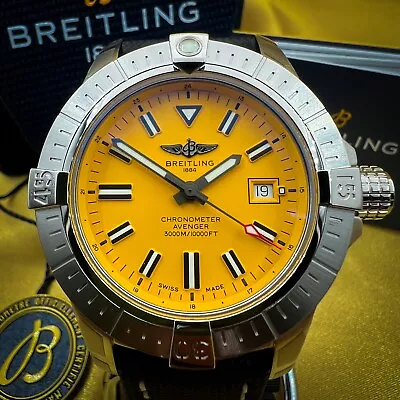 Breitling Avenger Seawolf Yellow Men's Watch UNWORN - A17319101I1X1 • $3600