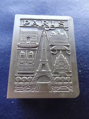 Match Box Case Holder PARIS FRANCE   Eiffel Tower & Other Paris Landmarks • $29.95