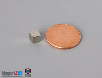 3/16 X3/16 X3/16  CUBIC N45/N52 4.8x4.8x4.8mm Rare Earth Neodymium Square Magnet • $24.99