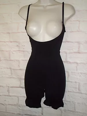 Black Long Leg Full Body Pantie Corselette Girdle Your Secret 14 Shapewear • £4.50