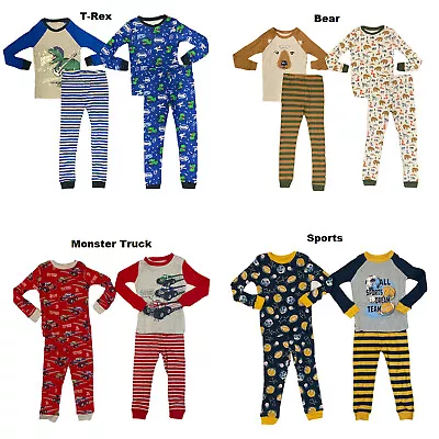 Member's Mark Boy's 100% Cotton Long Sleeve 4 Piece Pajama Set • $22.98