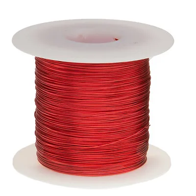 21 AWG Gauge Enameled Copper Magnet Wire 1.0 Lbs 401' Length 0.0296  155C Red • $22.70
