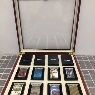 Exquisite 12-Slot Wooden Display Box For Zippo Lighter Cartons • $117.80