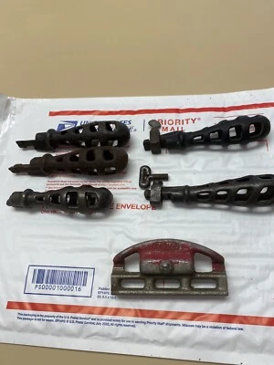 $35 • Buy Vintage Cast Iron File Handles Lot Of 6