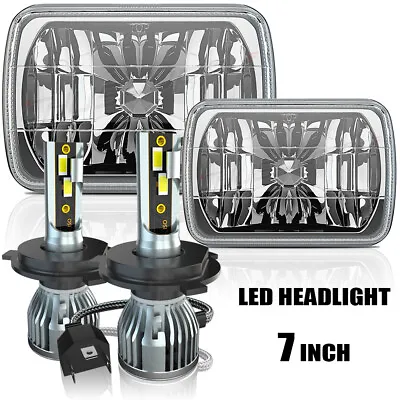 Pair 7x6  LED Headlights Hi/Lo For Mazda B2000 B2200 B2600 RX-7 GLC Pickup Truck • $94.99