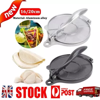 20cm Premium Tortilla Press Flat Bread Maker Taco Roti Chapati Health Food AU • $3.99