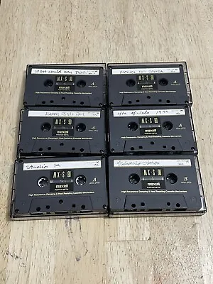 Lot Of 6 Used Once Maxell MX-S 90 Type IV Metal Bias Cassette Tapes Great Shape • $99.99