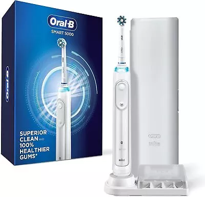 Oral-B Pro 5000 Smartseries Power Rechargeable Electric Toothbrush | White • $561.39