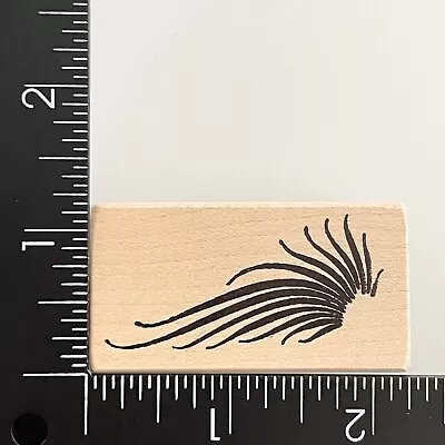 Magenta Angel Wing Wood Mounted Rubber Stamp • $3.99