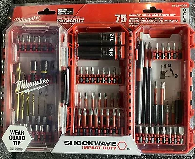 Milwaukee 48-32-4098 SHOCKWAVE Impact Duty Drill Drive And Fastenings - Set... • $47.99