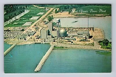 Monroe MI-Michigan Enrico Fermi Atomic Power Plant Antique Vintage Postcard • $7.99