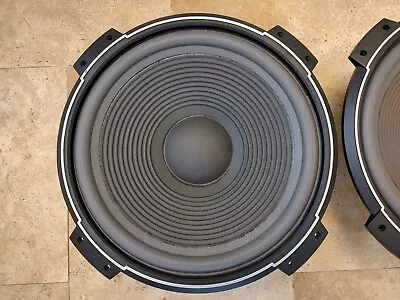Realistic Mach Two 15  Woofer Pair W/trim Rings / 3807 / 8 Ohm / Refoamed • $149.99