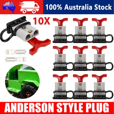 $24.65 • Buy 10X Anderson Style Plug T Handle Connector Terminal 12V 24V 50 Amp Caravan Solar