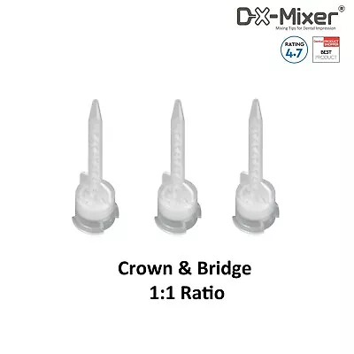 Crown 1:1 Mixing Tip Crown & Bridge Dental HP Mixing Tips DX-Mixer® 48pcs • $14.98