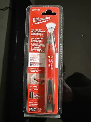 Milwaukee 2203-20 10-1000V Dual Range Voltage Detector - Red - New In Box • $22.99