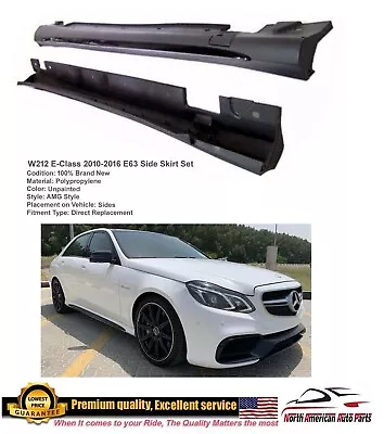 2010 -2016 E63 E550 E350 Side Skirt E-Class W212 Rocker Unpainted Factory Style • $210