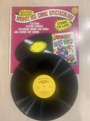 Avengers 4 Golden Record Marvel Spectacular Plays & Looks Excellent 1966 Mmms • $290