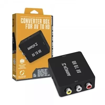 Armor 3 AV To HD Converter! RCA To HDMI Composite AV Adapter N64 SNES GC PS2 DC™ • $14.99