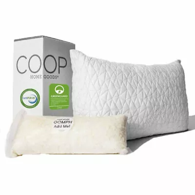 Coop Home Goods Premium Adjustable Loft Pillow Cross Cut Memory Foam Fill Queen • $69.99