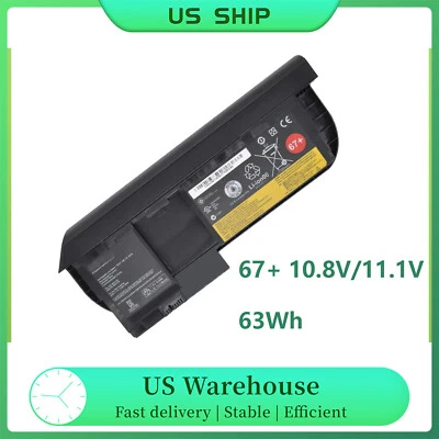 $59.99 • Buy 67+ Battery For Lenovo ThinkPad X220T X230T 45N1074 45N1075 45N1076 63Wh Genuine
