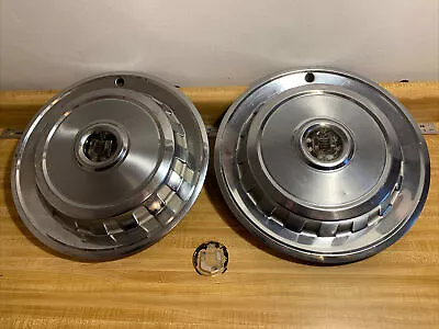 $29.95 • Buy 1957 Mercury Hubcaps 14  Set  2 Hub Caps 57 Oem Ford Used Pair Wheel Covers
