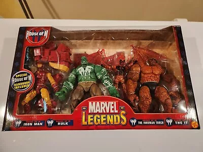 Marvel Legends House Of M Toybiz Iron Man Hulk The IT Inhuman Torch 4 Pack • $150