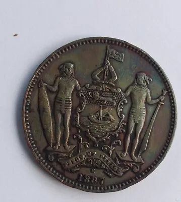 1887 British Borneo One Cent Coin • $25