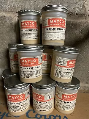 Vintage Mayco Accent 4 Oz. Brush On Glaze 116 Golden Spectacular ~ Lot 12 • $50