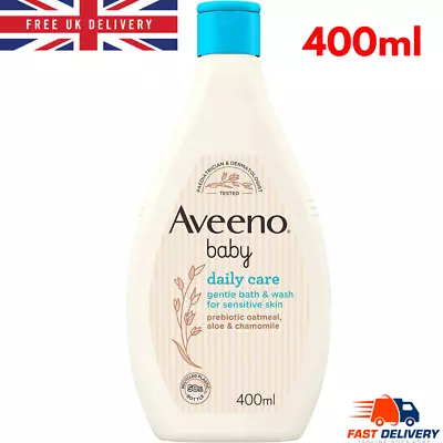 Aveeno Dye Free Baby Daily Care Hair And Body Wash 400 Ml Aloe Vera Chamomile • £6.97