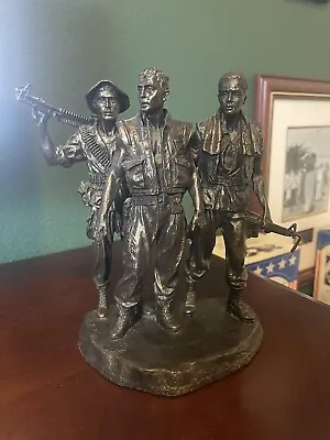 Vietnam Veterans Memorial Fund Sculpture  Three Servicemen  Franklin Mint • $499.99