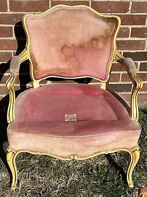 Jamestown Royal French Louis XV Style Project Arm Chair Hollywood Regency Sturdy • $104.99