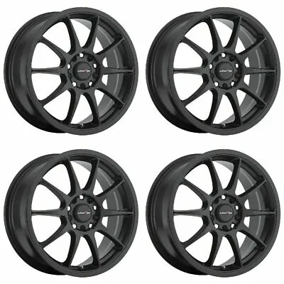 Set 4 16  Vision Street 425 Bane Matte Black Wheels 16x7 4x100 Street Rims 42mm • $576