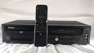 Symphonic WF802 DVD/VHS Combo Player Recorder With Remote VCR Not Working As Is • $58.95