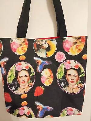 $10.99 • Buy Frida Kahlo Artist Canvas Tote Bag 12x12 Inches READ