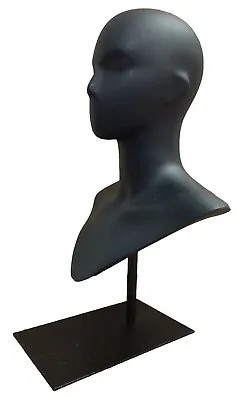 Mannequin Head On Display Stand - Style Clothes Shop Window Hat Tailor Milliner • £59.95