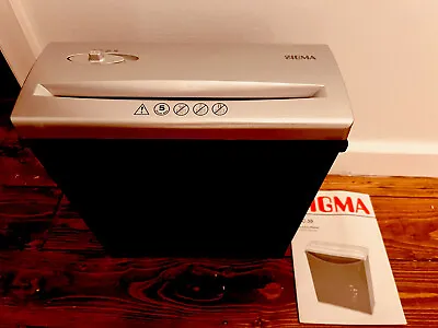 Sigma Silver Portable Nearly 1ft High Office Equipment Paper Shredder & Casing • £12.99